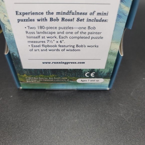 Bob Ross Puzzles Happy Little 360 Pc Landscape Painter Gift Game Set - Picture 2 of 3